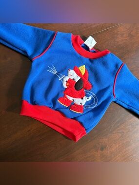 Vintage Baby Shirt Swestshirt Lovespun Dalmatian Dog Firefighter fire hose 18M